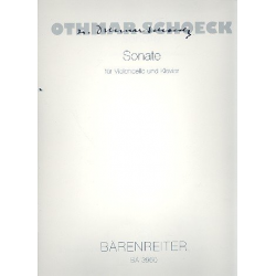 Sonate : für Violoncello und Klavier - Othmar Schoeck