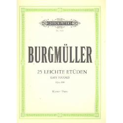 25 leichte Etüden op.100 : - Friedrich Burgmüller