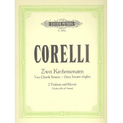 2 Kirchensonaten op.1,10 und op.3,5: - Arcangelo Corelli