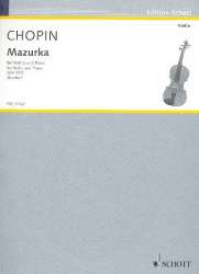Mazurka op.33,2 : für Violine und Klavier - Frédéric Chopin / Arr. Fritz Kreisler