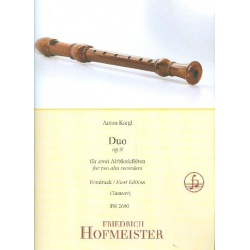 Duo op.9 : für 2 Altblockflöten - Anton Kargl