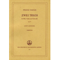 2 Trios op.71 : für Flöte, Violine und -Franz Danzi