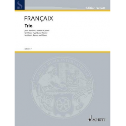 Trio : für Oboe, Fagott und Klavier -Jean Francaix