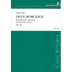 2 Morceaux op.36  : für Violoncello - Cesar Cui