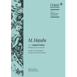 Laudate populi : für SATB Chor und Orchester - Michael Haydn / Arr. Ulrich Haverkampf
