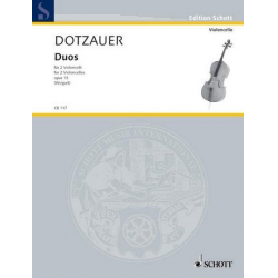 Duos op.15 für 2 Violoncelli -Justus Johann Friedrich Dotzauer / Arr.Bernhard Weigart