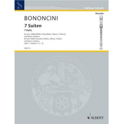 7 Suiten Band 1 (Nr.1-3) : für - Giovanni Bononcini