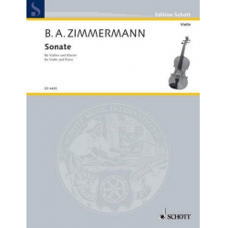 Sonate : für Violine und Klavier - Bernd Alois Zimmermann