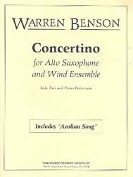 Concertino for alto saxophone and - Warren Benson