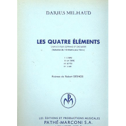 Les 4 éléments : pour soprano et orchestre - Darius Milhaud