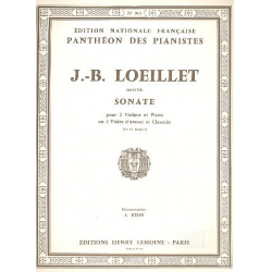 Sonate en ré majeur : pour 2 violins - Jean Baptiste Loeillet de Gant