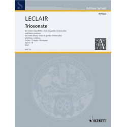 Triosonate D-Dur op.2,8 : für Violine, - Jean-Marie LeClair