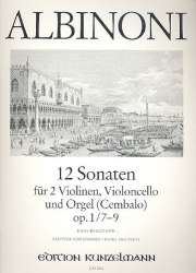 12 Sonaten op.1 Band 3 (Nr.7-9) : - Tomaso Albinoni