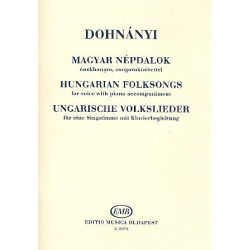 Ungarische Volkslieder für - Ernst von Dohnányi