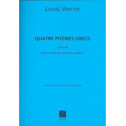 4 poèmes grecs op.60 : pour chant - Louis Victor Jules Vierne