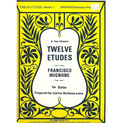 12 Etudes vol.1 (nos.1-5) : - Francisco Mignone