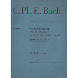 3 Sonaten : für Viola da gamba (Viola) - Carl Philipp Emanuel Bach