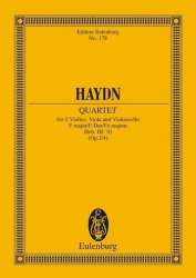 STREICHQUARTETT F-DUR OP.2,4 HOB.III:10 - Franz Joseph Haydn