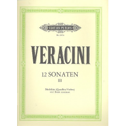 12 Sonaten Band 3 (Nr.7-9) : - Antonio Veracini