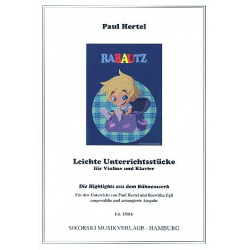 Rabautz : für Violine und Klavier - Paul Hertel