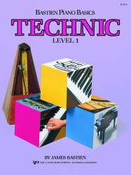 Bastien Piano Basics - Technic Level 1 (English Book) - Jane and James Bastien