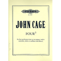 Four 3 : for 4 performers (1 or 2 pianos, - John Cage