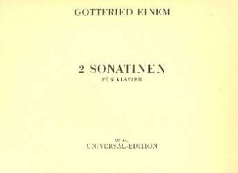 2 Sonatinen op.7 : - Gottfried von Einem