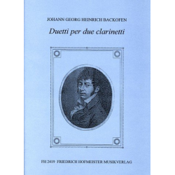 3 Duette : für 2 Klarinetten - Johann Georg Heinrich Backofen