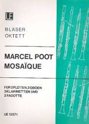 Mosaique : für 2 Flöten, 2 Oboen, - Marcel Poot