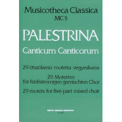 Canticum canticorum 29 Motetten für - Giovanni da Palestrina