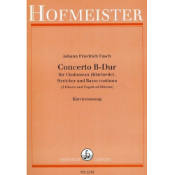 Konzert B-Dur für Chalumeau (Klarinette), - Johann Friedrich Fasch