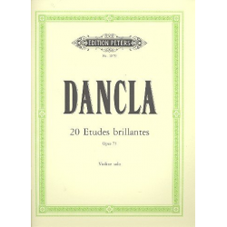20 études brillantes op.73 : - Jean Baptiste Charles Dancla