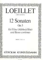 12 Sonaten op.3 Band 2 (Nr.4-6) : - Jean Baptiste Loeillet de Gant