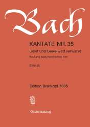 Geist und Seele wird verwirret : - Johann Sebastian Bach / Arr. Ulrich Haverkampf