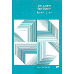 Sextett F-Dur op.191b : für Klavier, Flöte, - Josef Gabriel Rheinberger