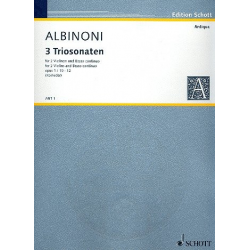 3 Triosonaten op.1,10-12 : für - Tomaso Albinoni