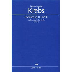 Sonaten in D und E für Violine und Cembalo - Johann Ludwig Krebs