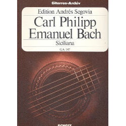 Siciliana : für Gitarre solo -Carl Philipp Emanuel Bach