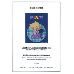 Rabautz : für Blockflöte und Klavier -Paul Hertel