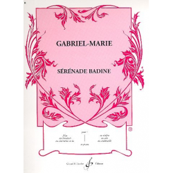 Serenade badine : pour flûte (hautbois, - Gabriel Prosper Marie