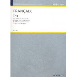 Trio : pour violon, alto et violoncelle - Jean Francaix