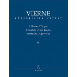 Sämtliche Orgelwerke Band 9 : - Louis Victor Jules Vierne