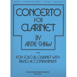 Concerto for Clarinet (solo bb clarinet and piano accompaniment) -Artie Shaw