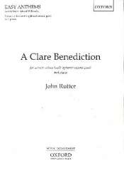 A clare Benediction : for unison chorus - Edward Elgar