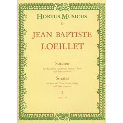 Sonaten op.1 Band 1 (Nr.1-3) : - Jean Baptiste Loeillet de Gant