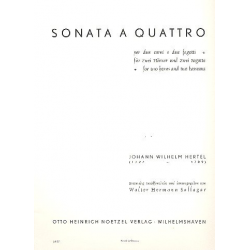 Sonata à quattro : per 2 corni e -Johann Wilhelm Hertel