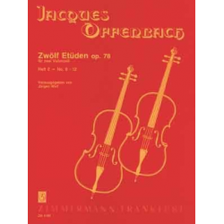 12 Etüden op.78 Band 2 (Nr.8-12) : - Jacques Offenbach