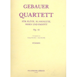 Quartett op.41 : für Flöte, Klarinette, - Francois Rene Gebauer