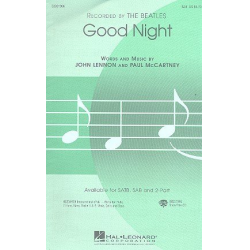 Good Night : for mixed chorus (SAB) - John Lennon