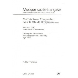 Pour la fete de l'Epiphanie H395 : für - Marc Antoine Charpentier